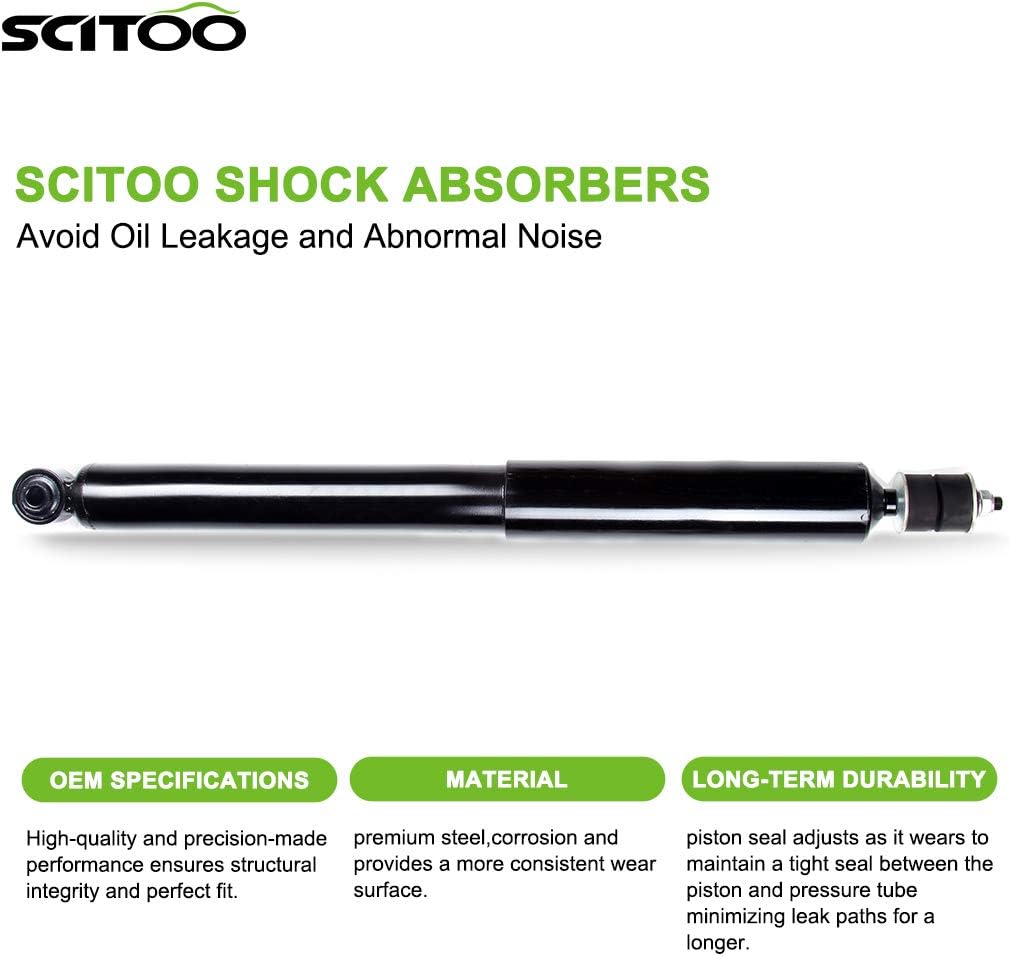 SCITOO Rear Shocks Set of 2 for Tundra, Shocks Absorbers and Struts Fits 2007 2008 2009 2010 2011 2012 2013 2014 2015 2016 for Toyota Tundra Amortiguadores