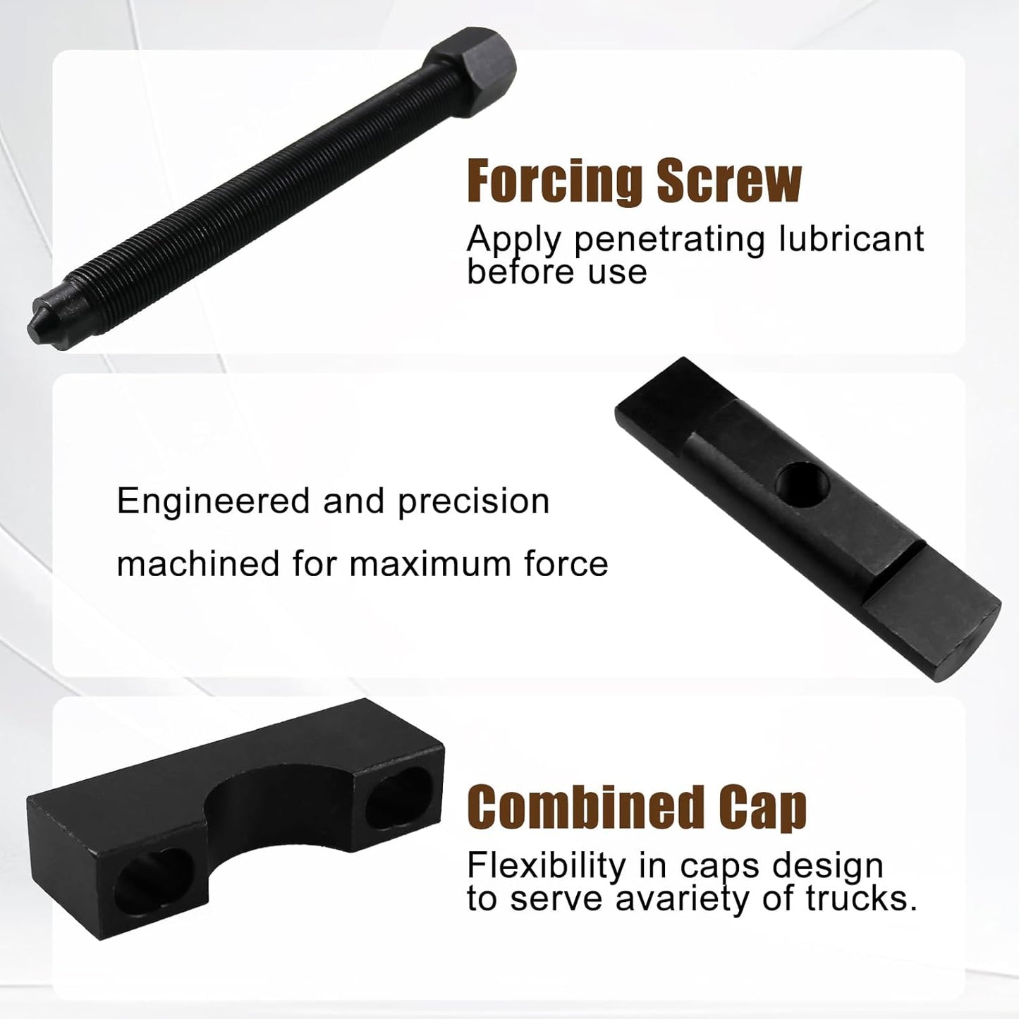 RULLINE Commercial Heavy Duty 60050 Yoke Puller for Semi Trucks, Compatible with Class 6-8 Transportation Trucks & Equipment – Model 10803