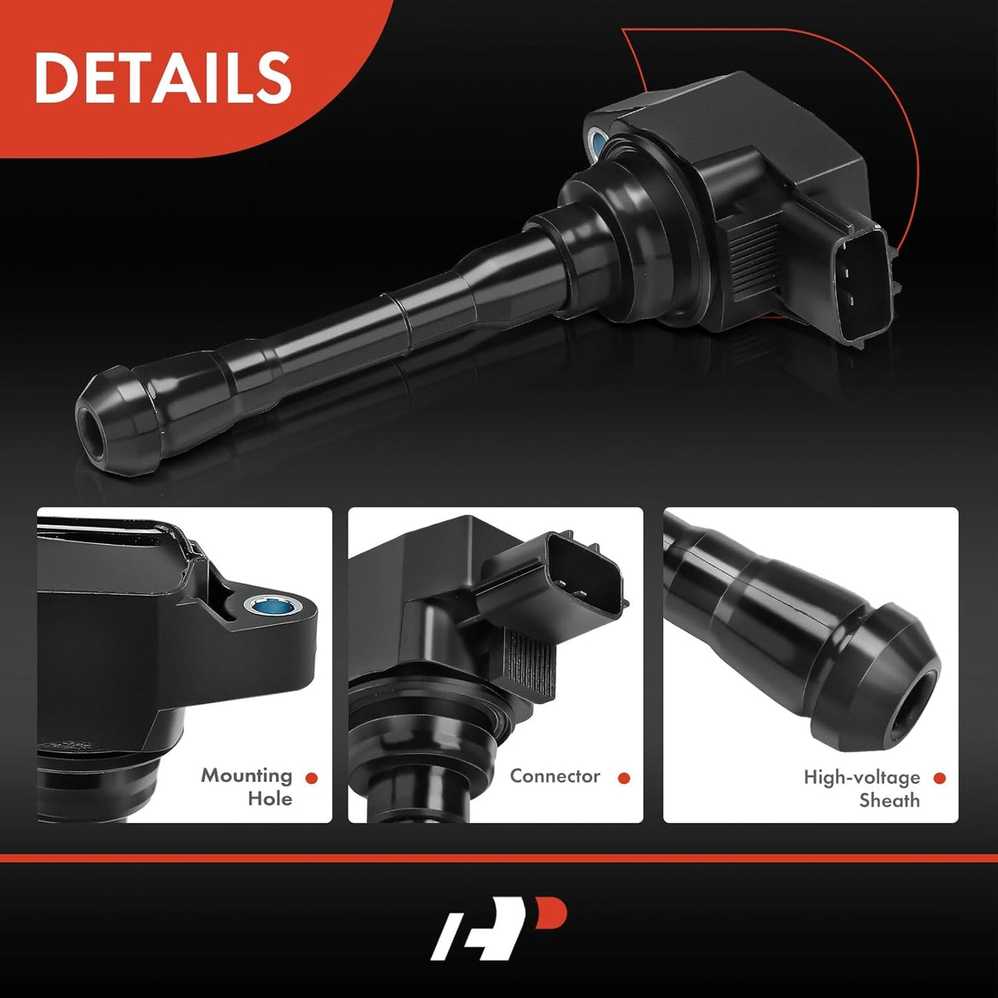 A-Premium Engine Ignition Coil Packs Compatible with Nissan Juke 2011-2017 Rogue Sport 2017-2019 1.6L 4-PC Set