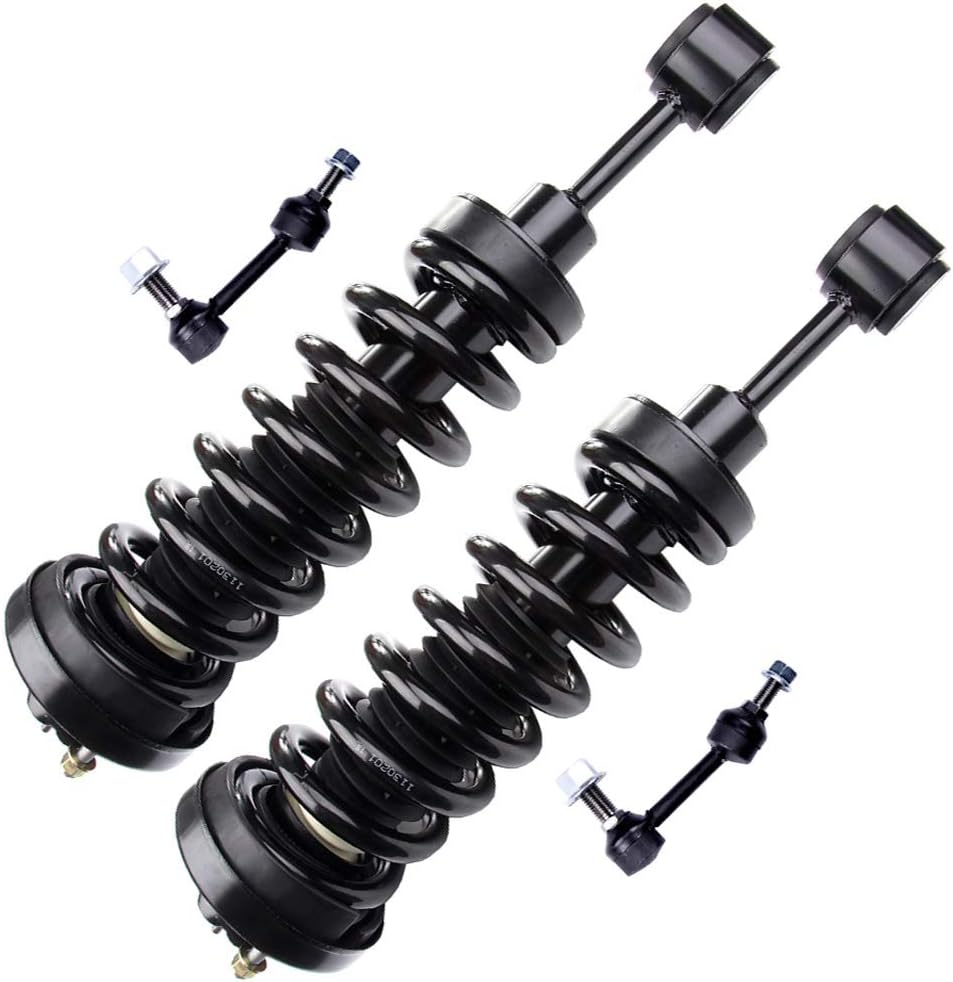 SCITOO Struts suspension kit For Ford Expedition 2005 2006,For Lincoln Navigator 2005 2006 Front Strut Spring Assembly Stabilizer Bar Link 4Pcs,171369 K80340