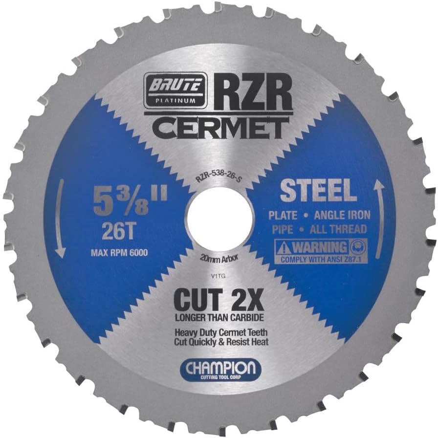 Champion Cutting Tool Corp Circular Saw Blade 114", 110T (RZR-14-110-ST)-Cut Stainless