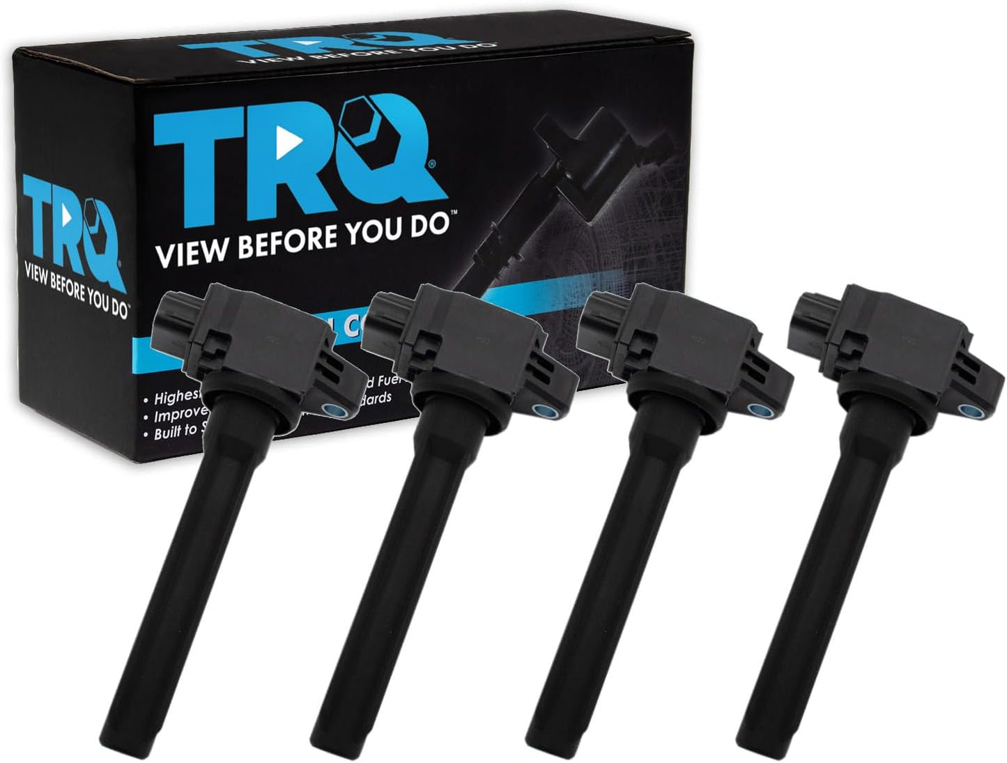 TRQ Ignition Coil Set Compatible with 2014-2019 Mitsubishi Outlander 2018 Outlander PHEV 2018-2022 Outlander Sport