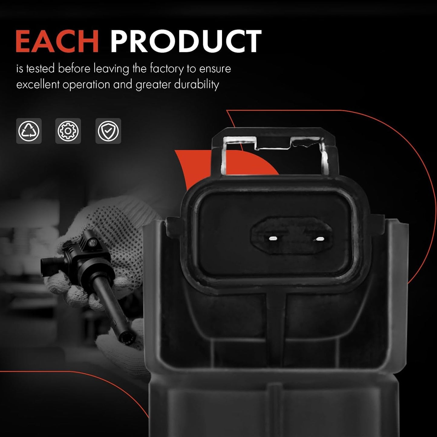 A-Premium Engine Ignition Coil Packs Compatible with Dakota Ram 1500 2002-2008 Durango 2004-2008 Jeep Commander Grand Cherokee 2005-2008 V6 3.7L 6-PC Set
