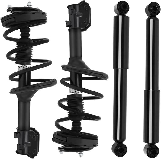 SCITOO Front and Rear Shock Absorber Assembly Fit for 2007-2008 for Hyundai Entourage, 2006-2012 2014 for Kia Sedona, Complete Shock and Strut Assembly Kit Fit for 172918 172917 349094 37307 4PCS