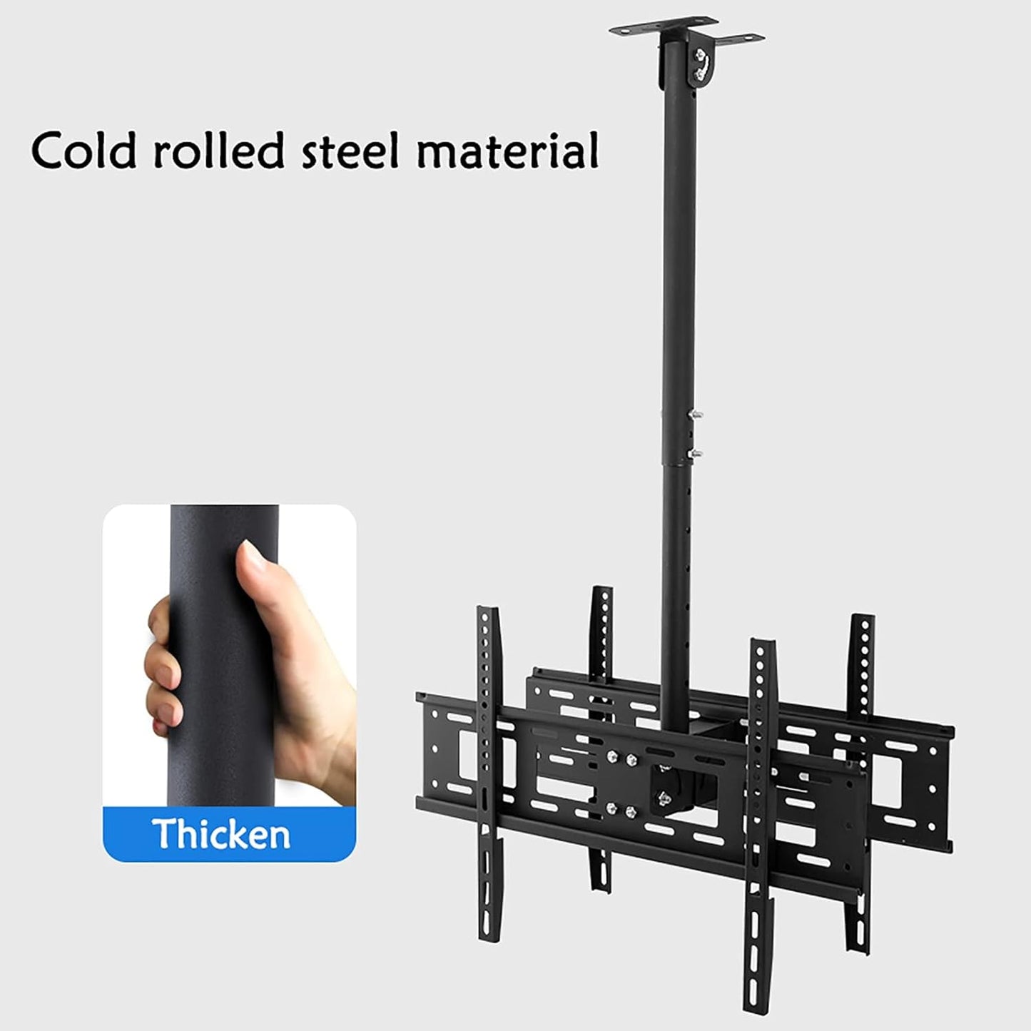 Universal TV Stand tv Wall Mount Dual TV Ceiling Mount, Fits 32-55inch LED Sn Display, Tilt, Swivel and Height Adjustable TV Bracket, Easy to Assemble (Size : 0.5-1m)