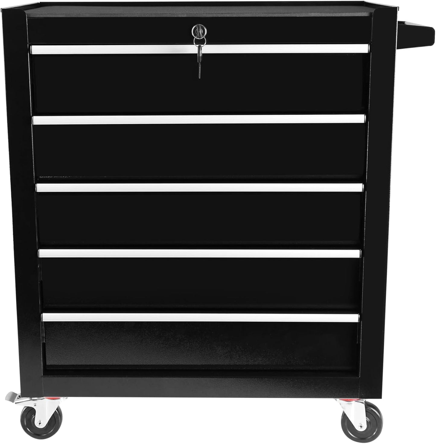 7 Drawers Rolling Tool Chest with Wheels, Portable Rolling Tool Box on Wheels, Tool Chest Organizer for Garage, Workshop, Home Crafts Use (Black-7 Drawers)