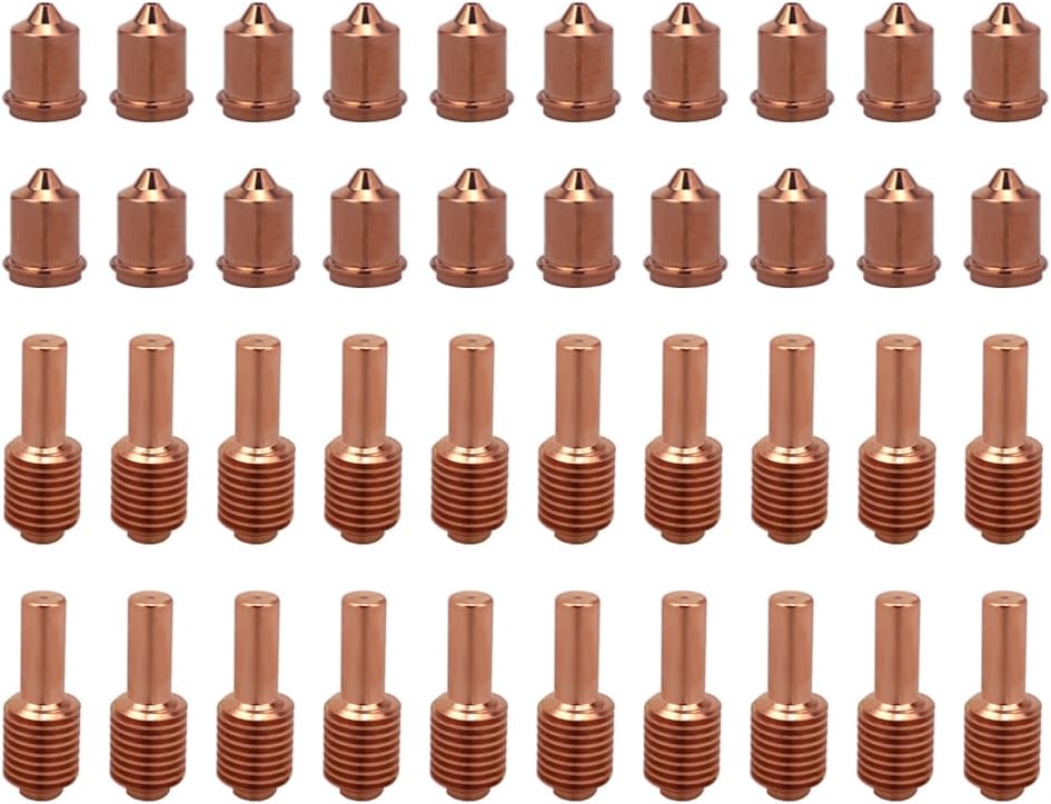 220669 Electrode 20pcs & 220671 Nozzle 20pcs Fit 45 Cutting Torch Plasma Consumables