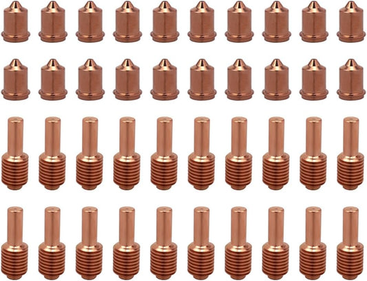 220669 Electrode 20pcs & 220671 Nozzle 20pcs Fit 45 Cutting Torch Plasma Consumables