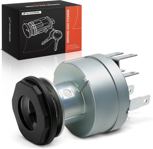 A-Premium Ignition Lock Cylinder Compatible with Freightliner & Peterbilt Vehicles - Pollak, 379