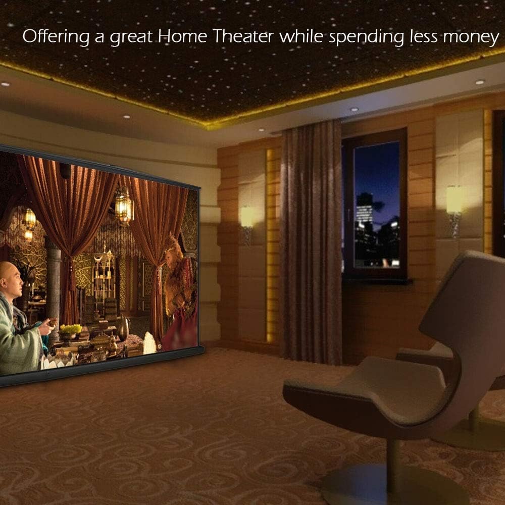 40-inch 4:3 Projection Screen Portable Folded Front Projection Screen for DLP Projector Handheld Projector