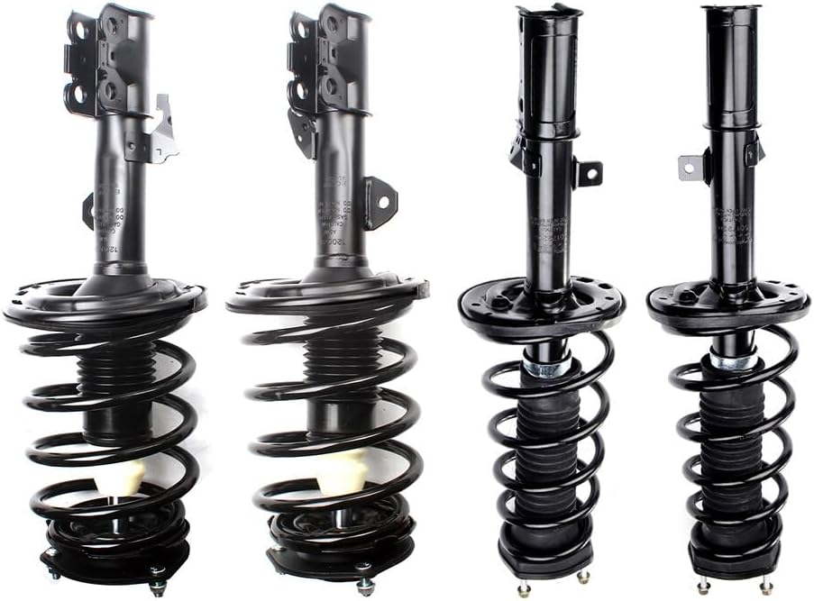 Coil Spring Shock Absorber Assembly Fit for 2004-2006 for Toyota for Solara/Camry Front & Rear Struts and Shocks Complete Assembly Replace 172205 172206 172208 172207 Struts Shocks Kit