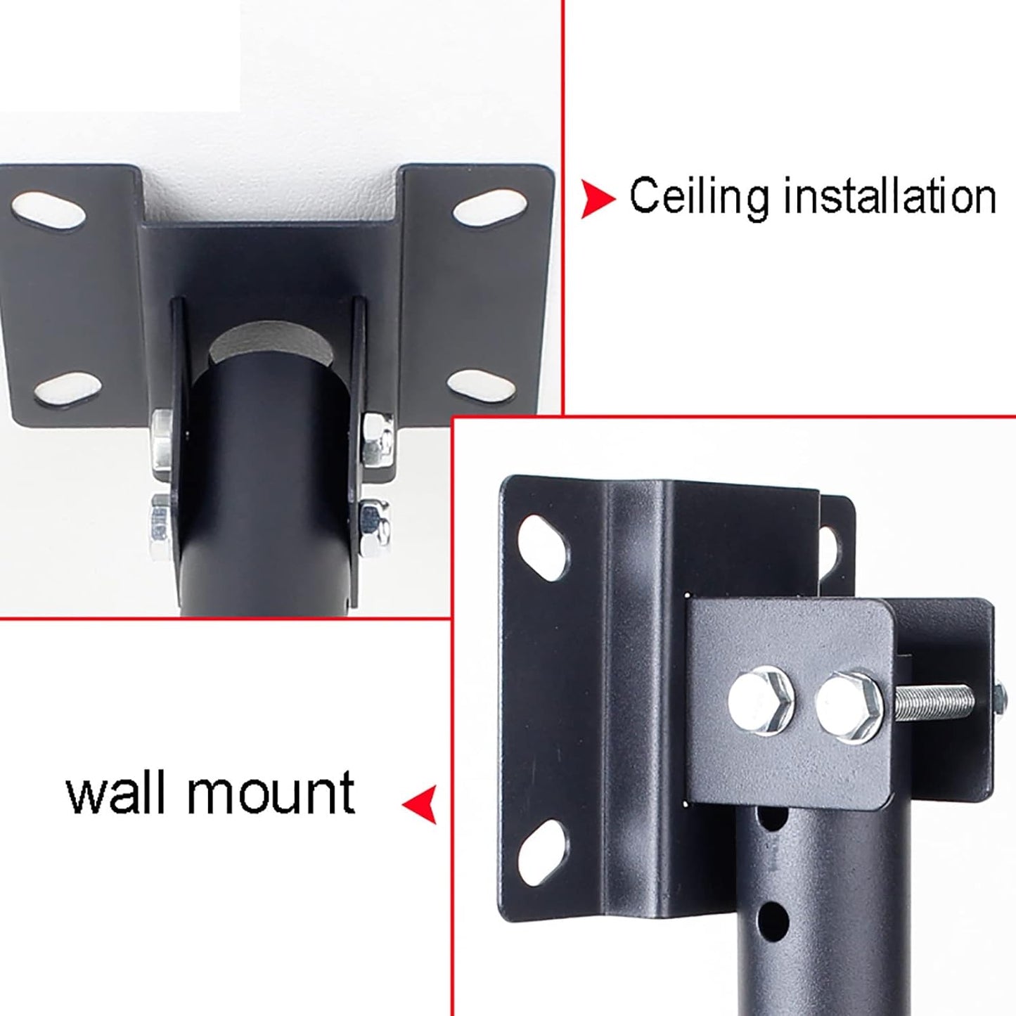 Universal TV Stand Ceiling TV Mount, 360° Swivel and Tilt Ceiling TV Bracket, for 37-75 Inch Flat and Curved TVs Up to 100kg\/220lbs (Size : 1.5m) (2m)