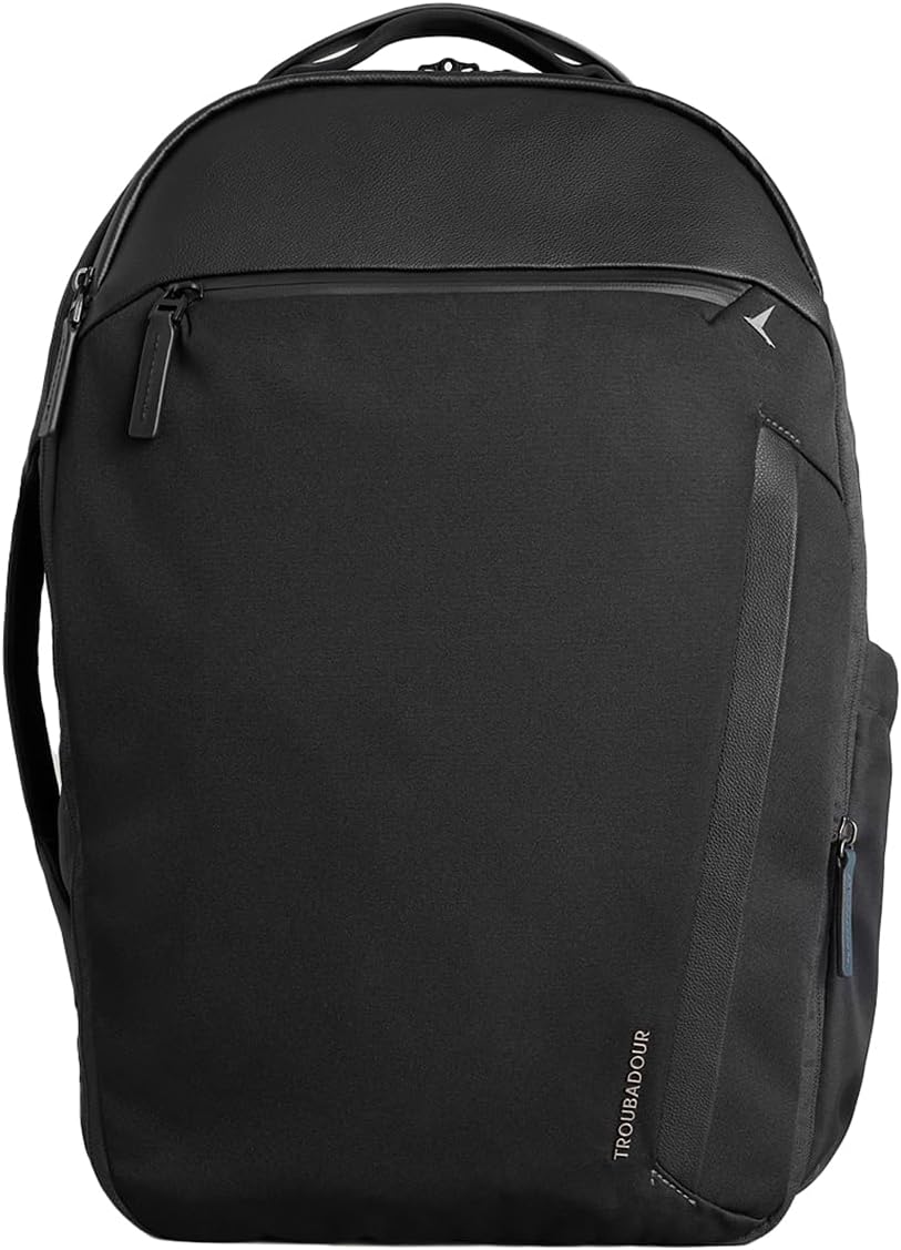 Troubadour Apex Travel Backpack - Expandable Up to 42L Capacity - Black