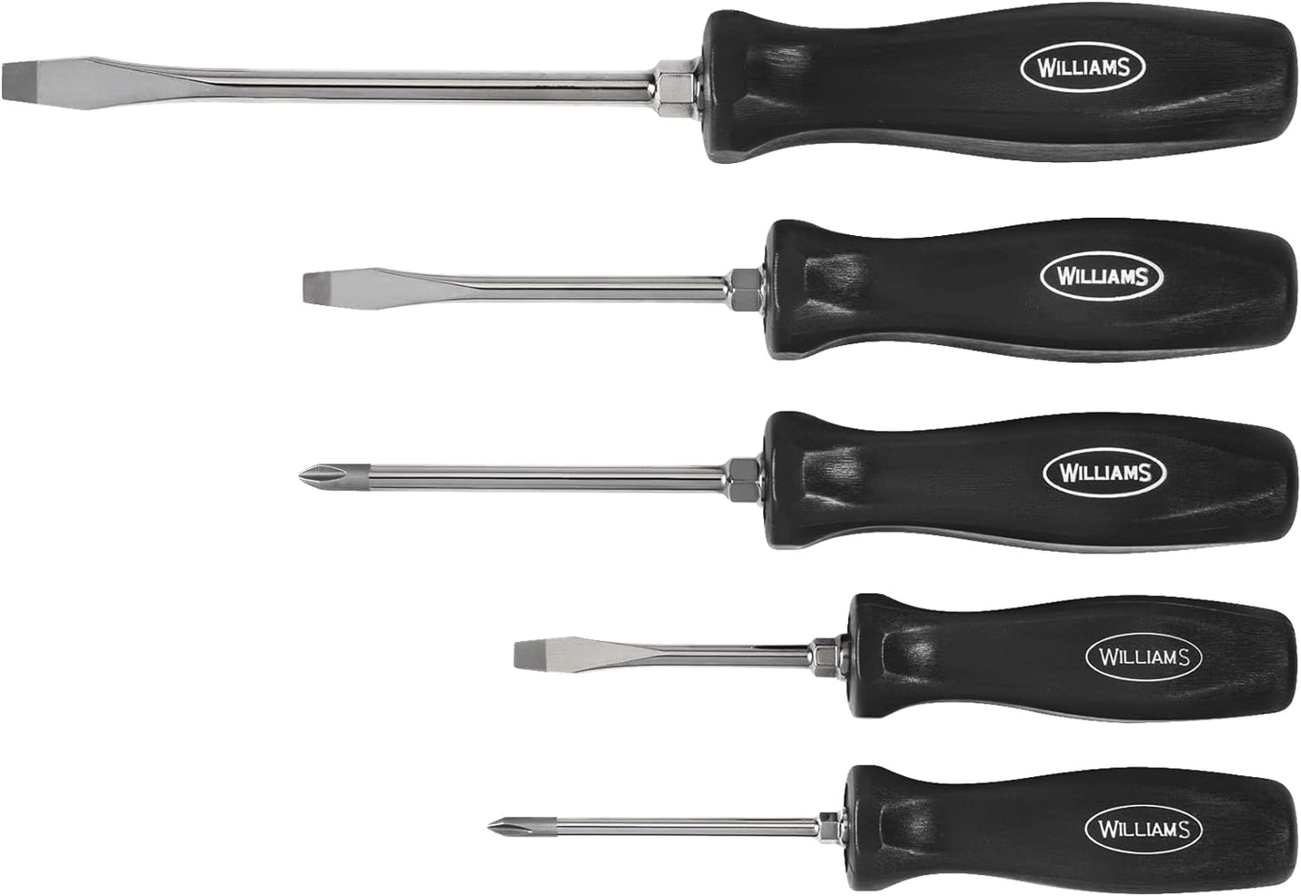 Williams JHW100P-19MD 19 Piece Endurogrip and Supertorque Premium Mixed Screwdriver Set