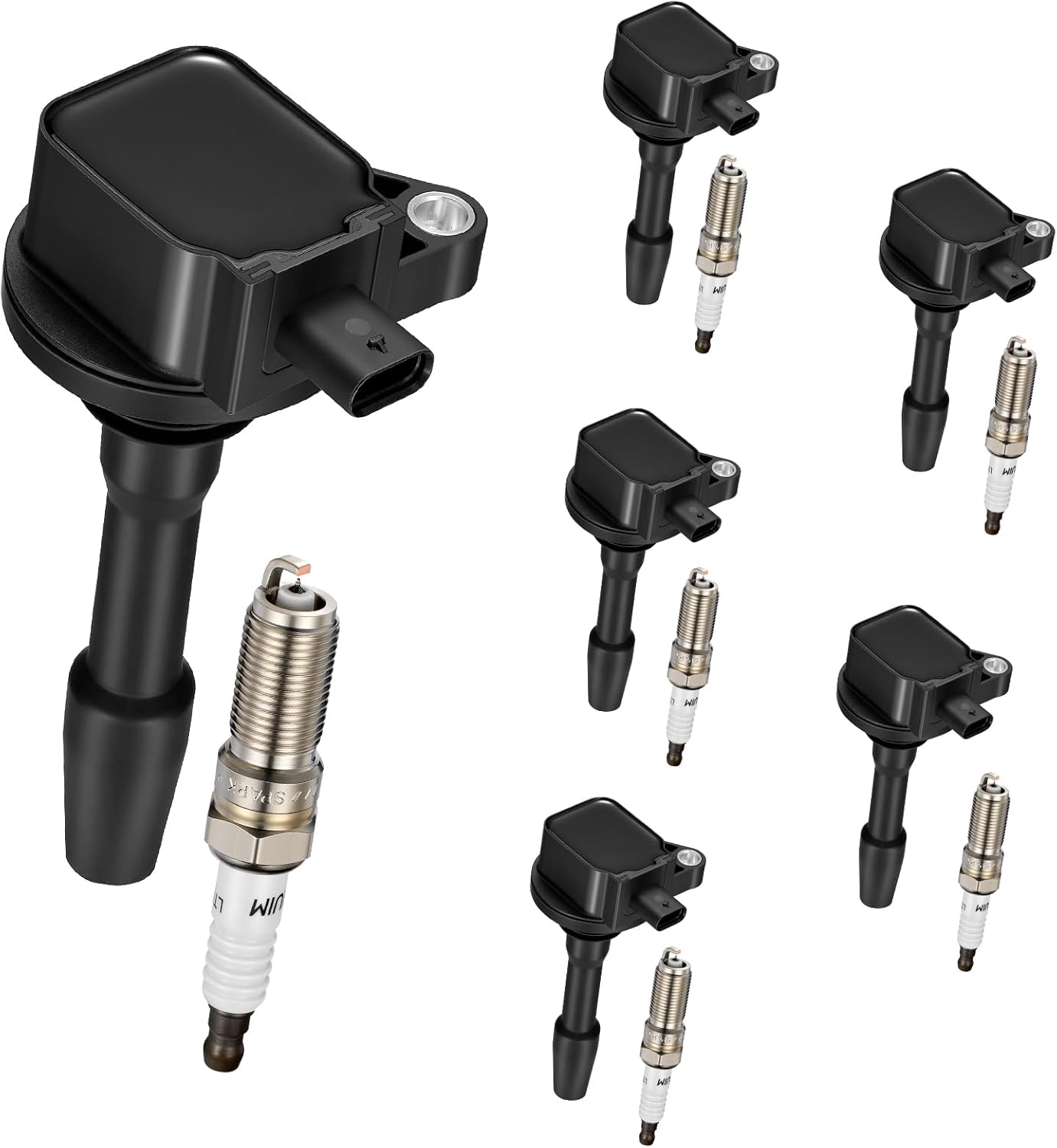 7-Pack UF835 Ignition Coils Compatible with Ford F-150 2018-2021/Mustang 2018-2020 5.0L V8 - Replaces for DG565, 5C2272, JR3Z12029A