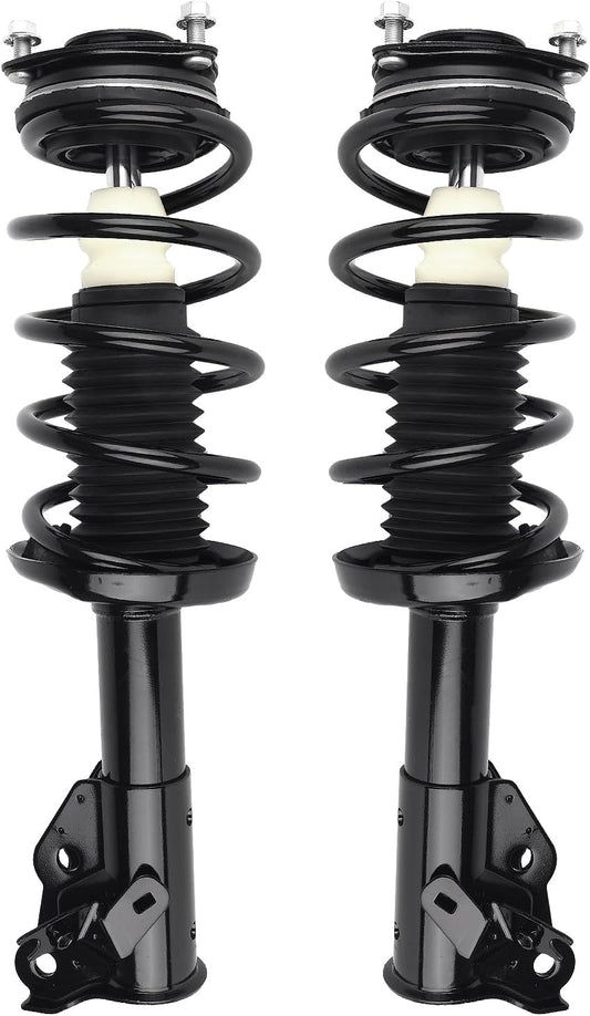 Autoround 172285 172284 Front Complete Shock Absorber Compatible with Honda Civic 2006 2007 2008 2009 2010 2011 1.8L Coupe Struts with Coil Spring Assembly