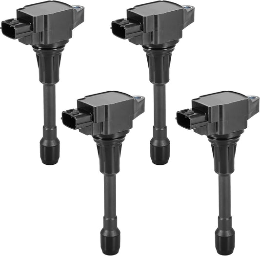 X AUTOHAUX 4pcs Car Ignition Coil Engine Ignition Coil Replacement 22448JA00A 22448-1KT0A for Nissan Altima Rogue for Infiniti QX70 Q70L