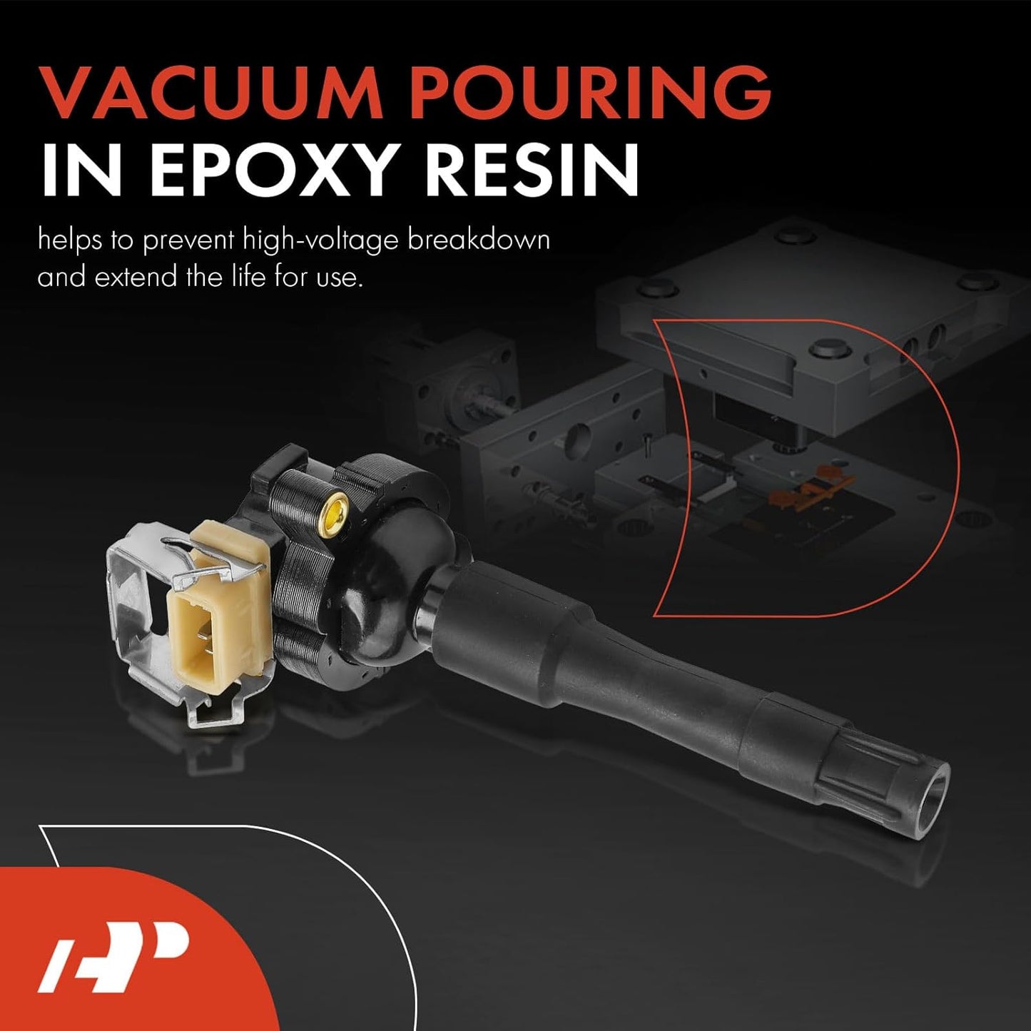 A-Premium Ignition Coil Pack Compatible with BMW E36 E38 E39 E46 E53 323i 328i 325i 525i 530i X5 Z3 before 2002 models 6-PC Set