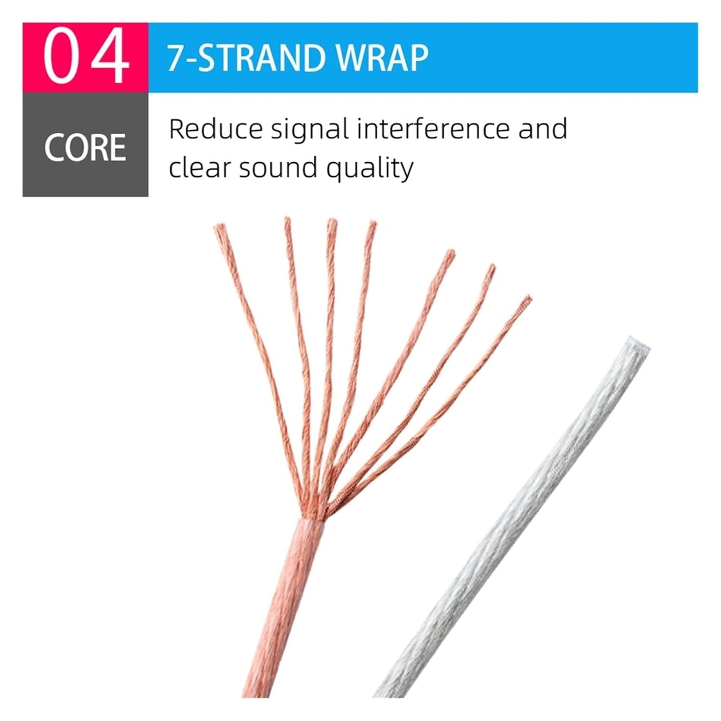 200 cores DIY HiFi Audio Cable Oxygen Free Pure Copper Ofc Speaker Cable for Car Audio Home Theater KTV DJ Audio Wire DIY Speaker Wire(100 Meters)