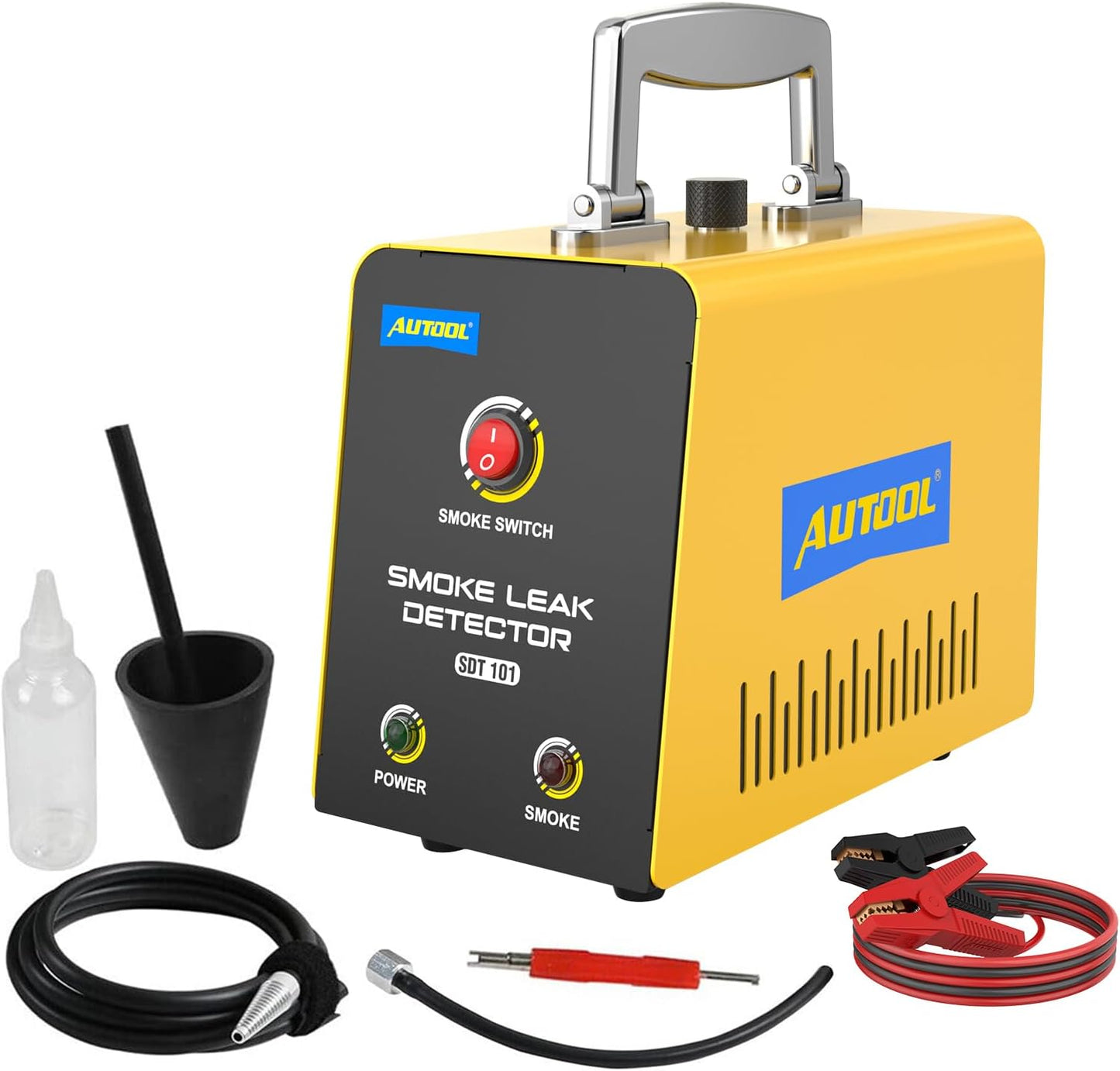 Automotive Smoke Machine Leak Detector,Evap Vacuum Smoke Diagnostic Tester,Pipeline Fuel Leakage Detector Compatible with 12V Cars, Trucks, Motorcycle, ATV, Boats, Snowmobiles