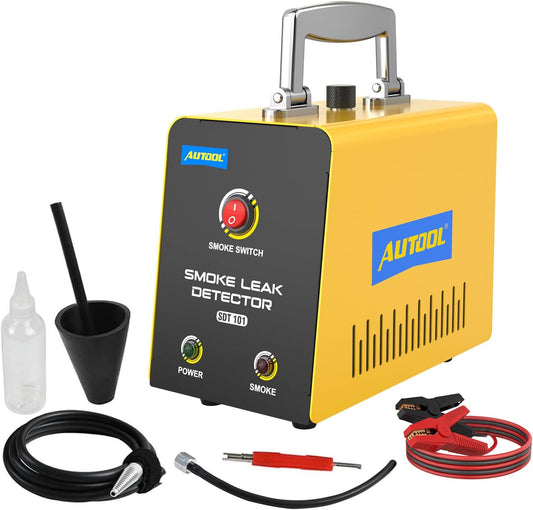 Automotive Smoke Machine Leak Detector,Evap Vacuum Smoke Diagnostic Tester,Pipeline Fuel Leakage Detector Compatible with 12V Cars, Trucks, Motorcycle, ATV, Boats, Snowmobiles