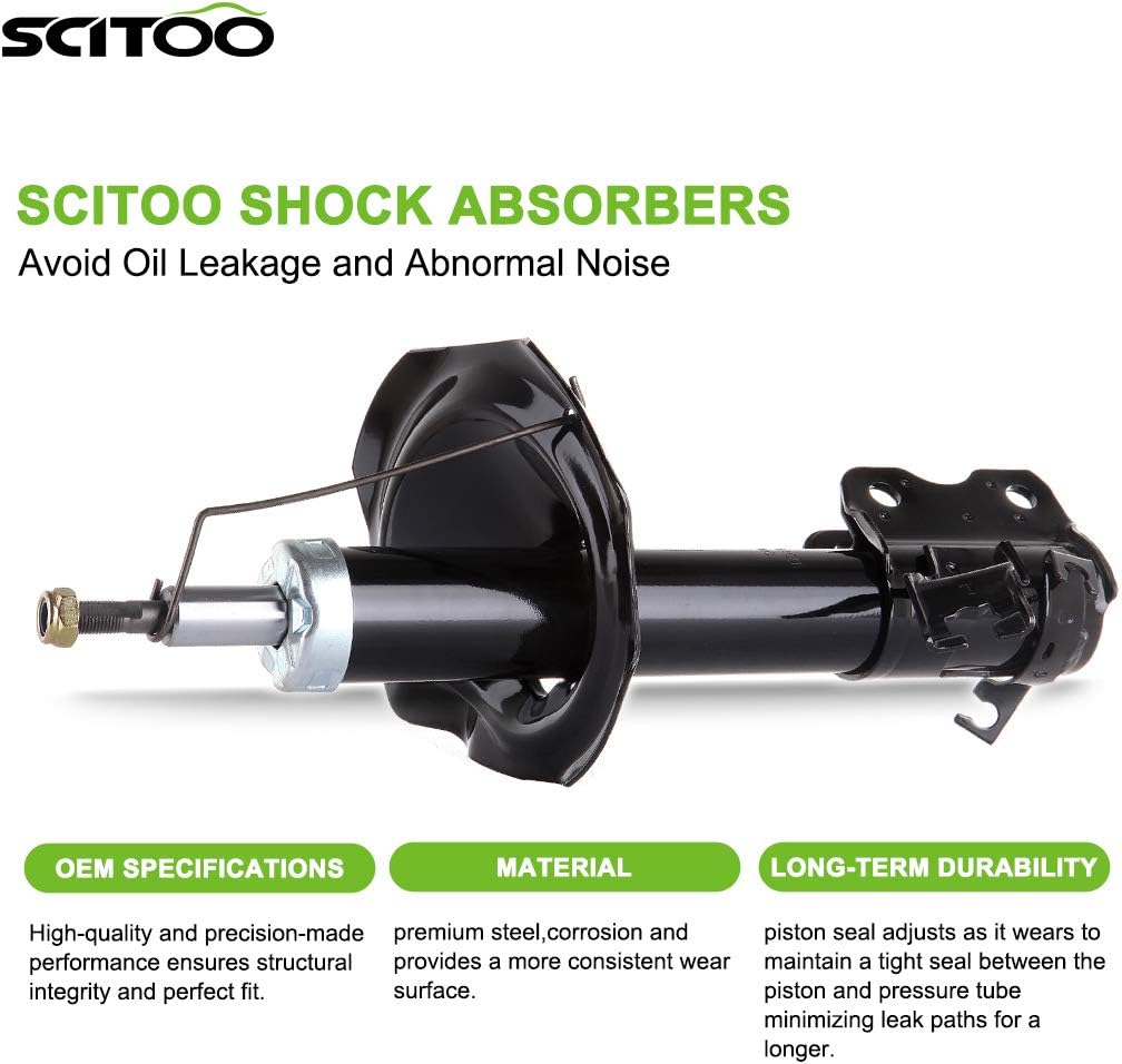 SCITOO Front Shocks Set of 2 for I35, Shocks Absorbers and Struts Fits 2002 2003 2004 for Infiniti for I35,2001 2002 2003 for Nissan for Maxima Amortiguadores