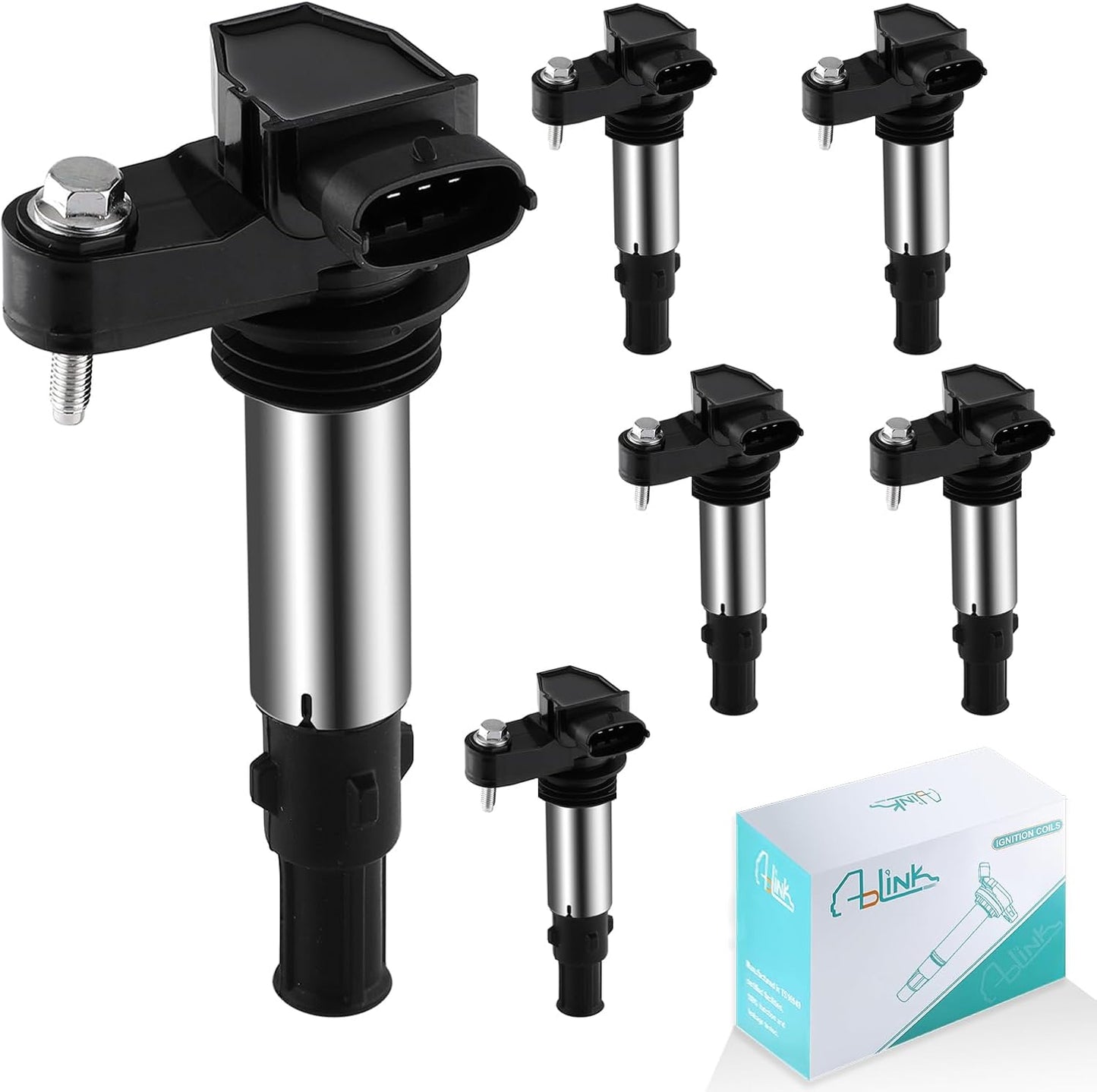 UF270 Set of 8 Ignition Coil Pack 3.7L 3.9L 4.7L For Jeep Commander Grand Cherokee Liberty,for Dodge Ram 1500 Dakota Durango Nitro,Chrysler Aspen,Mitsubishi Raider V6 V8 UF297 UF399