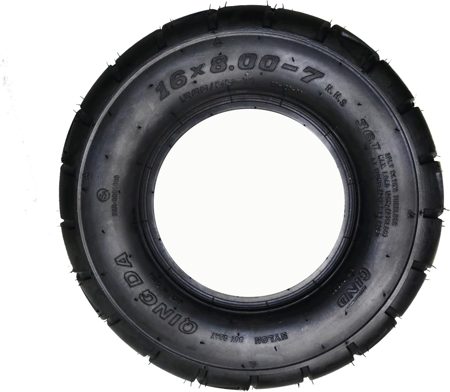 set of 2 atv tires All Terrain Tires atv tires 16X8-7(200/55-7) 4PR Tubeless, street tires go kart tires