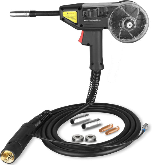 150A Spool Gun LBT150 Aluminum MIG Welding Euro Connection 10 FT Cable Fits for MIG-250PRO MIG-200 MIG Welder