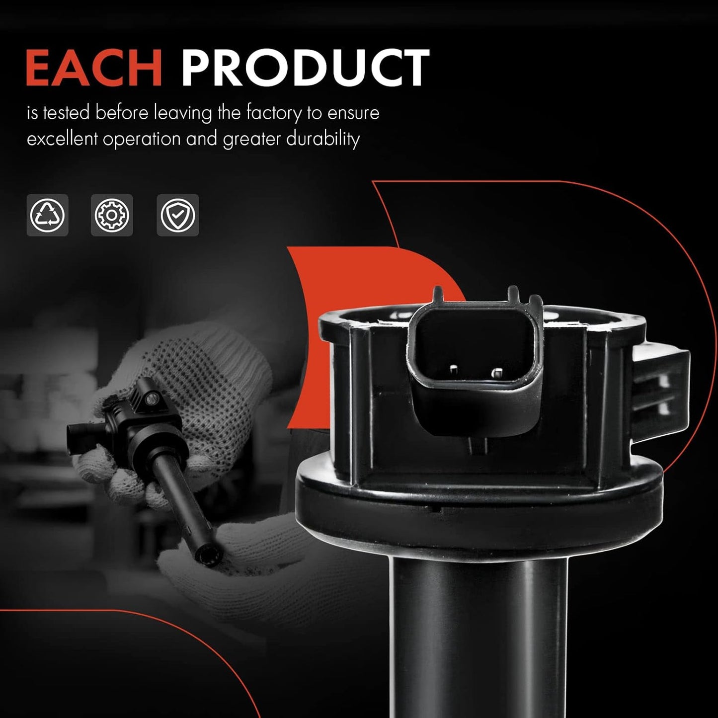 A-Premium Engine Ignition Coil Packs Compatible with Ford Fusion 2006-2012 Escape Mercury Mariner Milan Lincoln Zephyr Mazda Tribute V6 3.0L 6-PC Set
