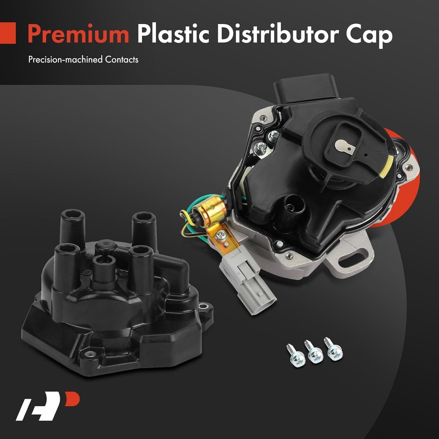 A-Premium Ignition Distributor with Module and Cap and Rotor Compatible with Nissan Altima 1997 1998 1999 2000 2001 2.4L