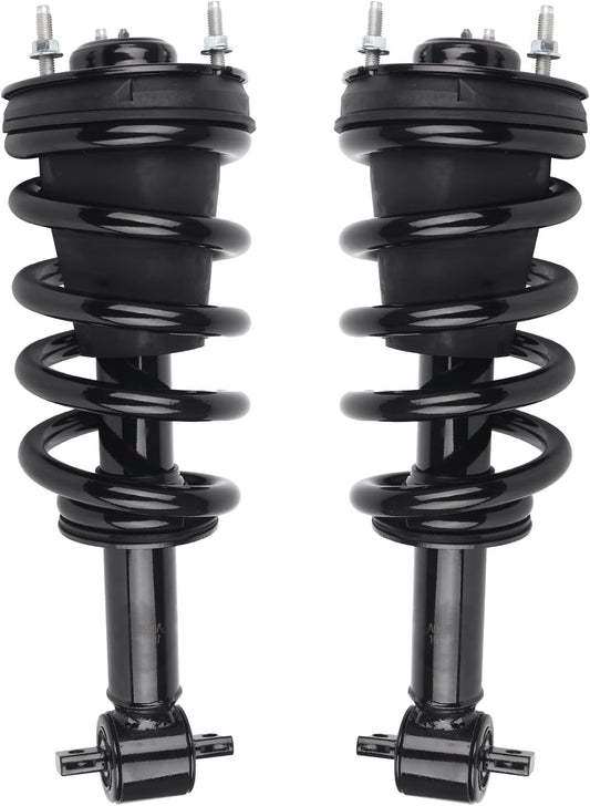 Autoround pair 139105 Front Complete Shock Absorber Compatible with Chevy Silverado 1500/ GMC Sierra 1500 2007 2008 2009 2010 2011 2012 2013, Left & Right Struts with Coil Spring Assembly