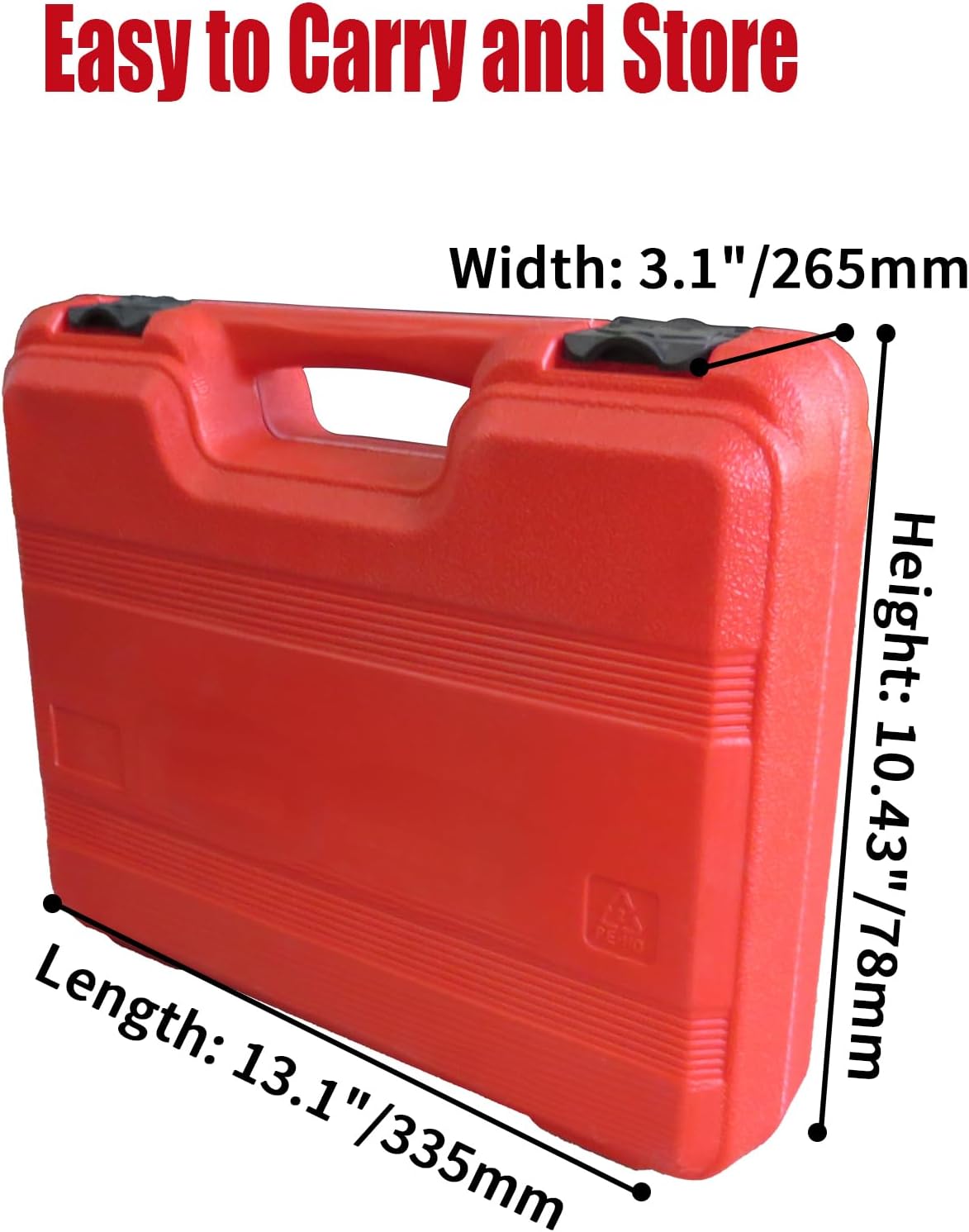1/2 Inch Deep Drive Impact Socket Set,12-Point,Metric (10mm-32mm),14 Pcs,Cr-Mo Steel,With a Storage Case