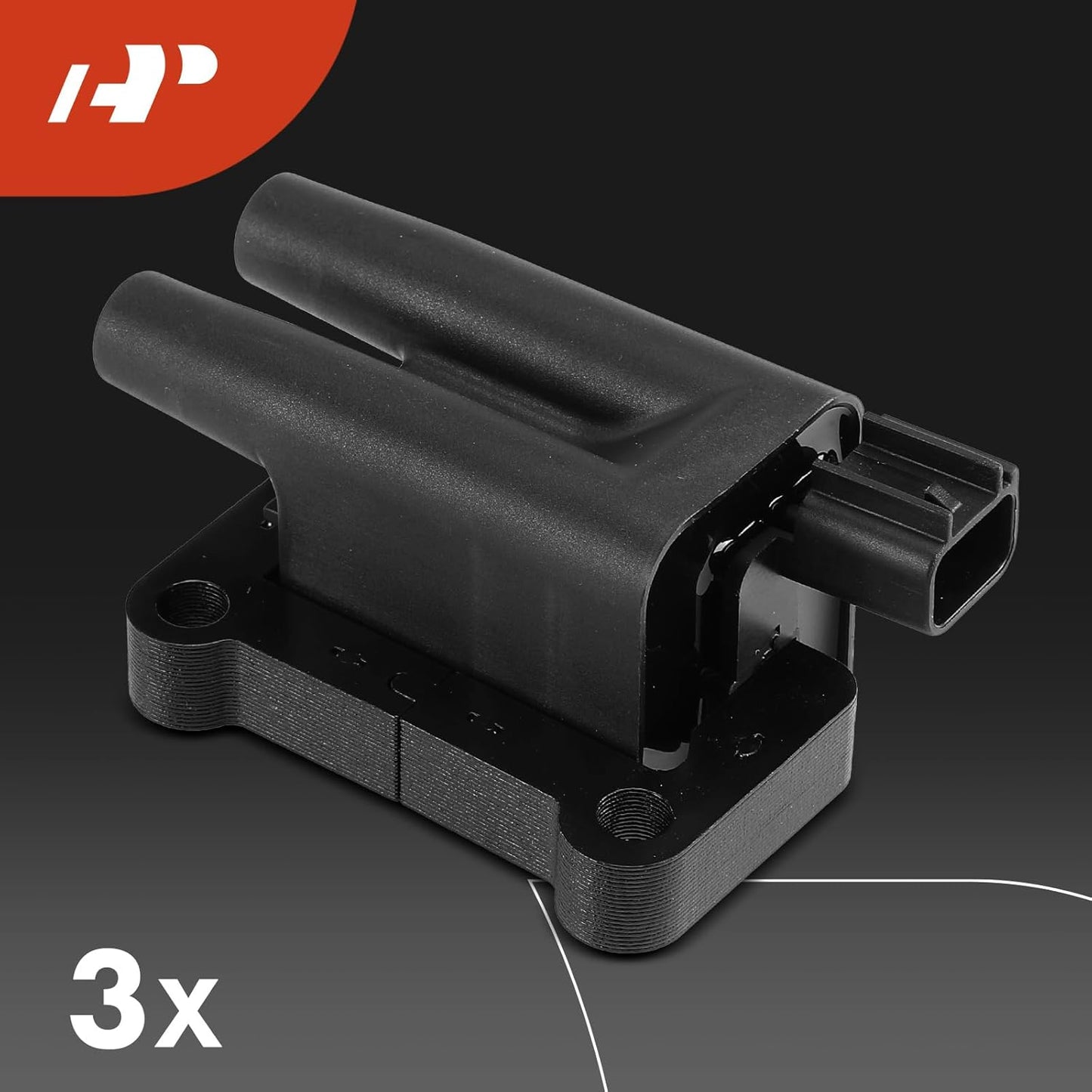 A-Premium +3x Ignition Coil Pack and 6x Iridium Spark Plugs Compatible with Mitsubishi Montero 1997-2002, Montero Sport 1999-2004, 3.0L 3.5L