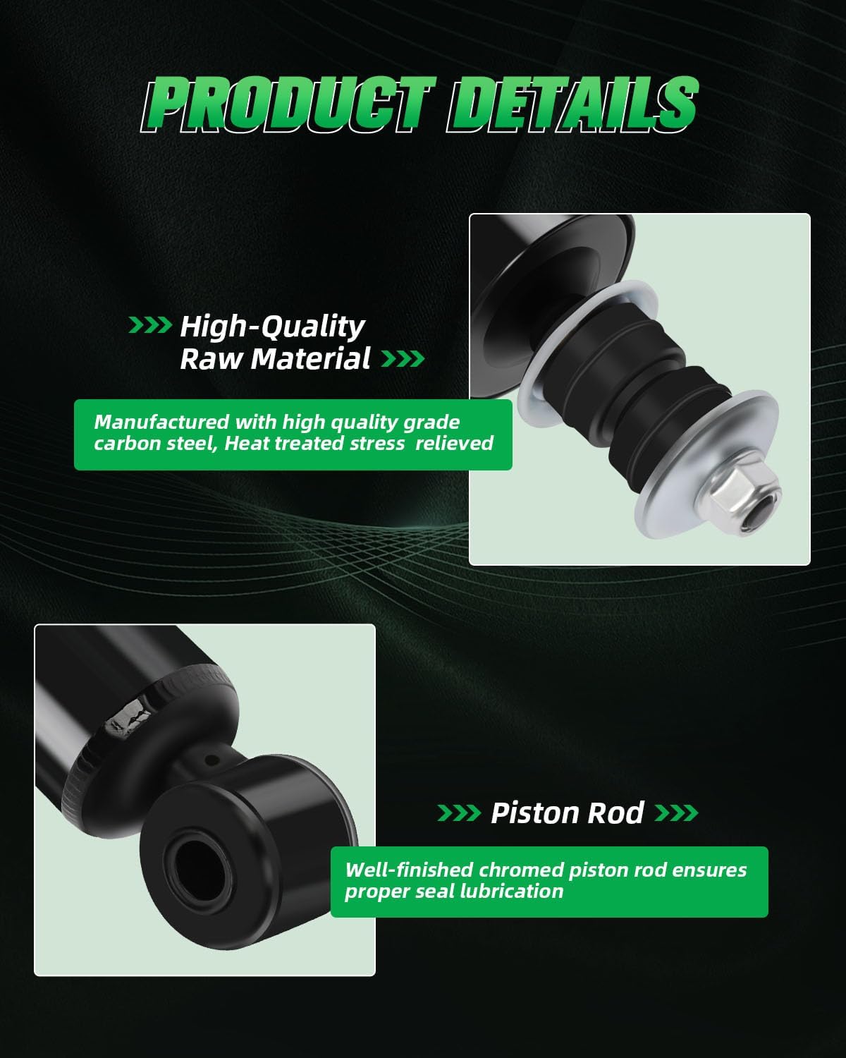 SCITOO Front and Rear Shock Absorbers Struts Compatible with 2000-2004 for Nissan for Frontier, 2000-2004 for Nissan for Xterra, Replace 344469 37245 344015 911172 Automotive Shocks 4PCS