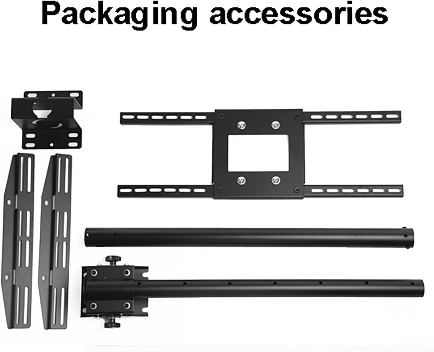 Ceiling TV Mount Bracket - Tilt and Rotatable TV Stand Fits 50-80 Inch TVs, with Loading 100kg/220Lbs, Two Types of Installation
