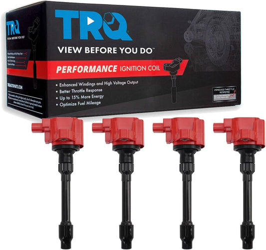 TRQ Ignition Coil Set Compatible with 2019-2023 Acura RDX 2021-2023 TLX 2018-2022 Honda Accord 2016-2023 Civic 2018-2021 Clarity 2017-2023 CR-V 2019-2022 Insight