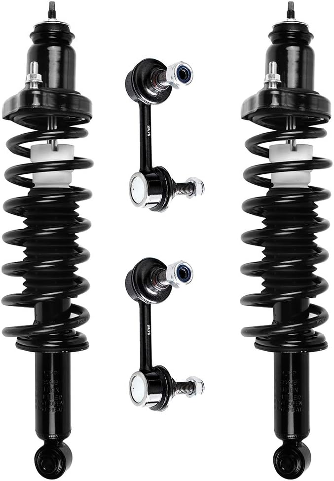 SCITOO Struts suspension kit For Jeep Compass 2007 2008 2009,For Dodge Caliber 2007 2008 2009,For Jeep Patriot 2007 2008 2009 Rear Strut Spring Assembly,Stabilizer Bar Link 4Pcs,172401 K750289