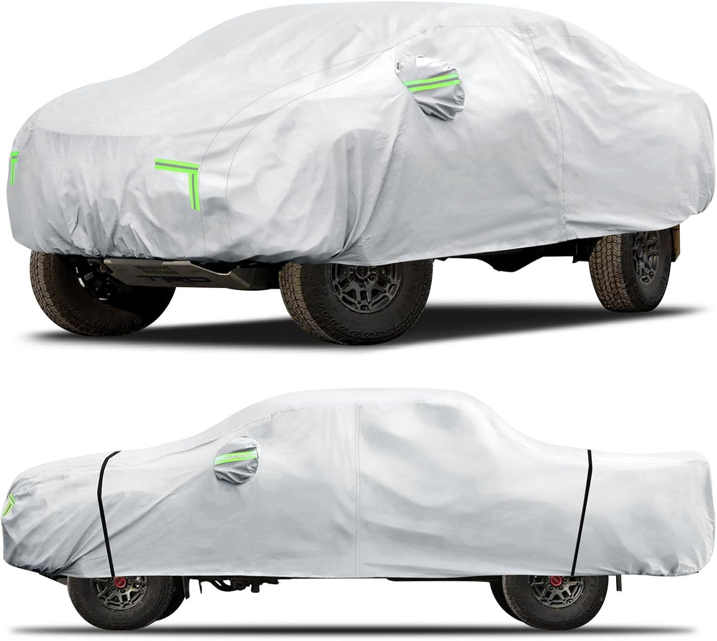 Car Cover Custom Fit for Dodge Challenger 2008-2023,6 Layers Truck Cover Waterproof All Weather for Automobiles,Outdoor Full Exterior Cover,Rain, Sun, Wind Protection,Black