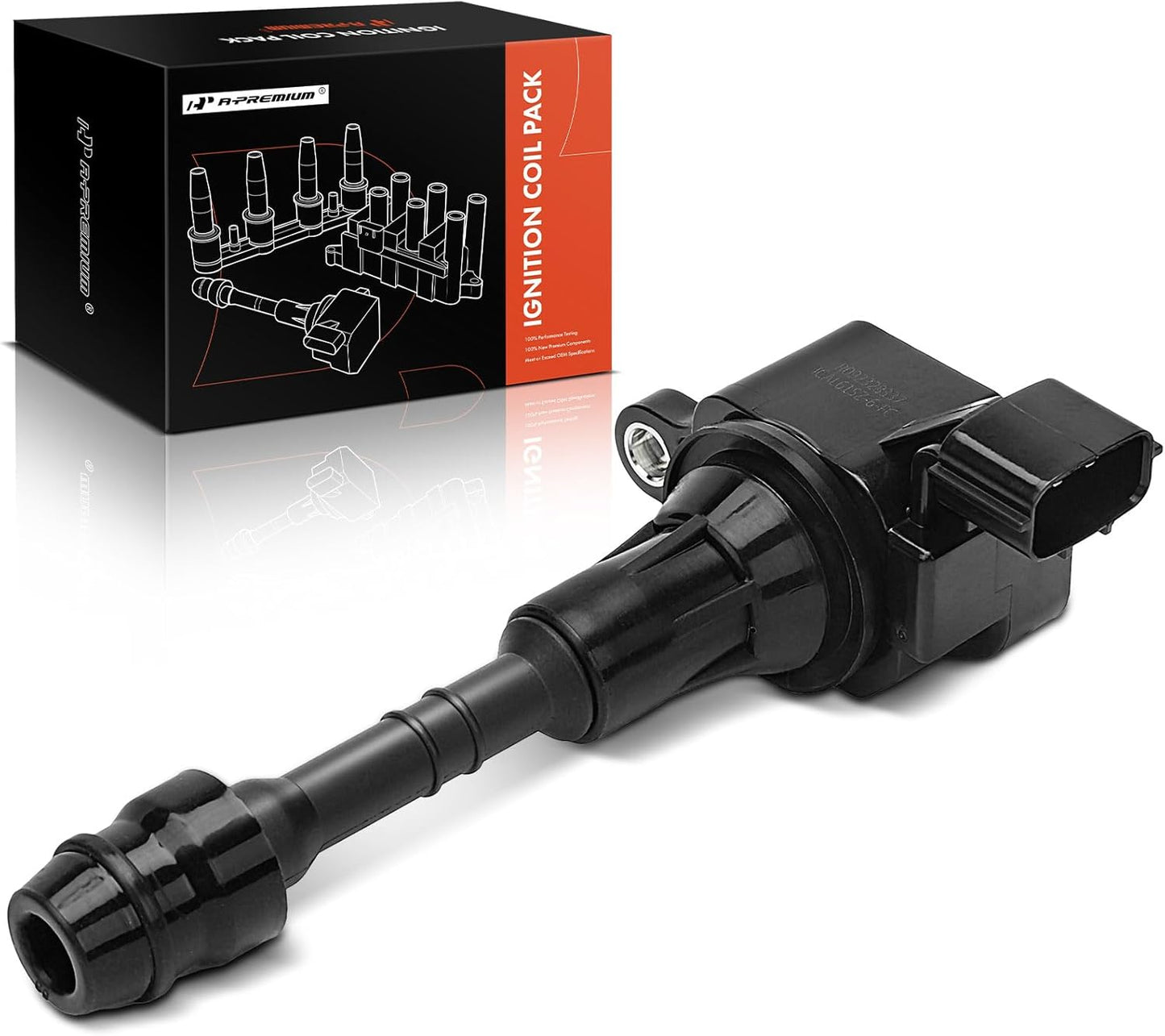 A-Premium Engine Ignition Coil Pack Compatible with Infiniti FX35 2003-2008, G35 2003-2007, M35 2006-2008 & Nissan 350Z 2003-2006, V6 3.5L, 6-PC Set