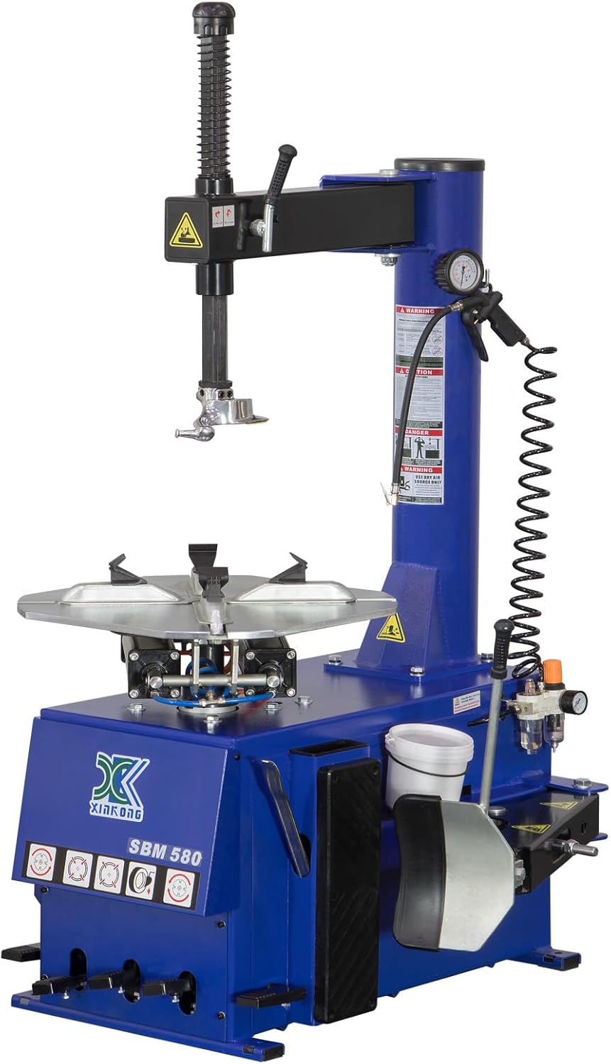 XK 2.0 Horsepower Tire Machine Tire Changer Wheel Changers Machine Balancer Rim Clamp Combo 580-690 12-20 Inches with 36 Month Parts Replacement