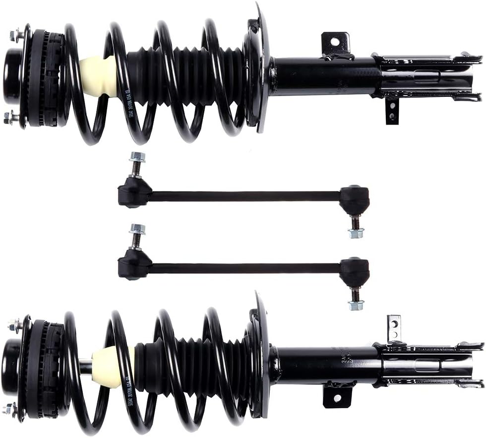 cciyu Complete Suspension Kit Fits 07 08 09 10 Sebring, 08 09 10 11 12 13 14 for Dodge Avenger Includes Strut Spring Assembly, Stabilizer Bar Link