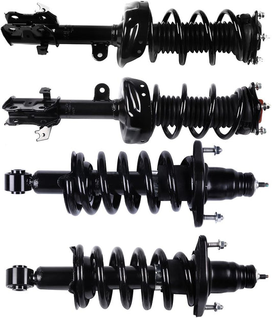 272491 172497L Front and Rear Pair Complete Strut Spring Coil Springs Shock Absorber Assembly Replacement for 2007-2011 for CR-V