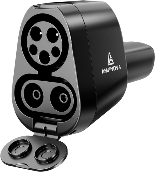 Ampnova 2025 Tesla Supercharger Adapter Pro 2-in-1 CCS1 &amp; J1772 to NACS 250kW Ultra-Fast Charging Compatible with All Tesla Models (Y\/3\/S\/X) Works with Level 1\/2\/3 Stations