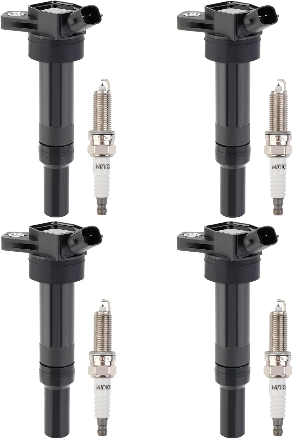 Set of 6 Ignition Coils Pack UF569 and Iridium Spark Plug 90117 compatible with GMC Acadia Canyon Terrain Chevy Caprice Colorado Equinox Malibu Cadillac ATS CTS Buick Pontiac Saturn Suzuki