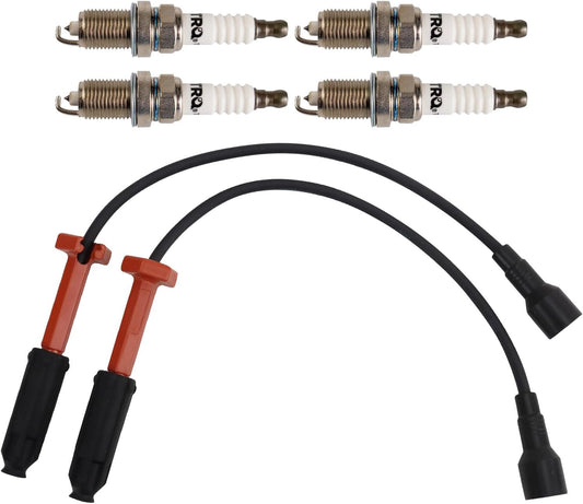 TRQ Ignition Kit Spark Plugs Wire Set Compatible with 2000 Mercedes-Benz C230 1998-2000 SLK230