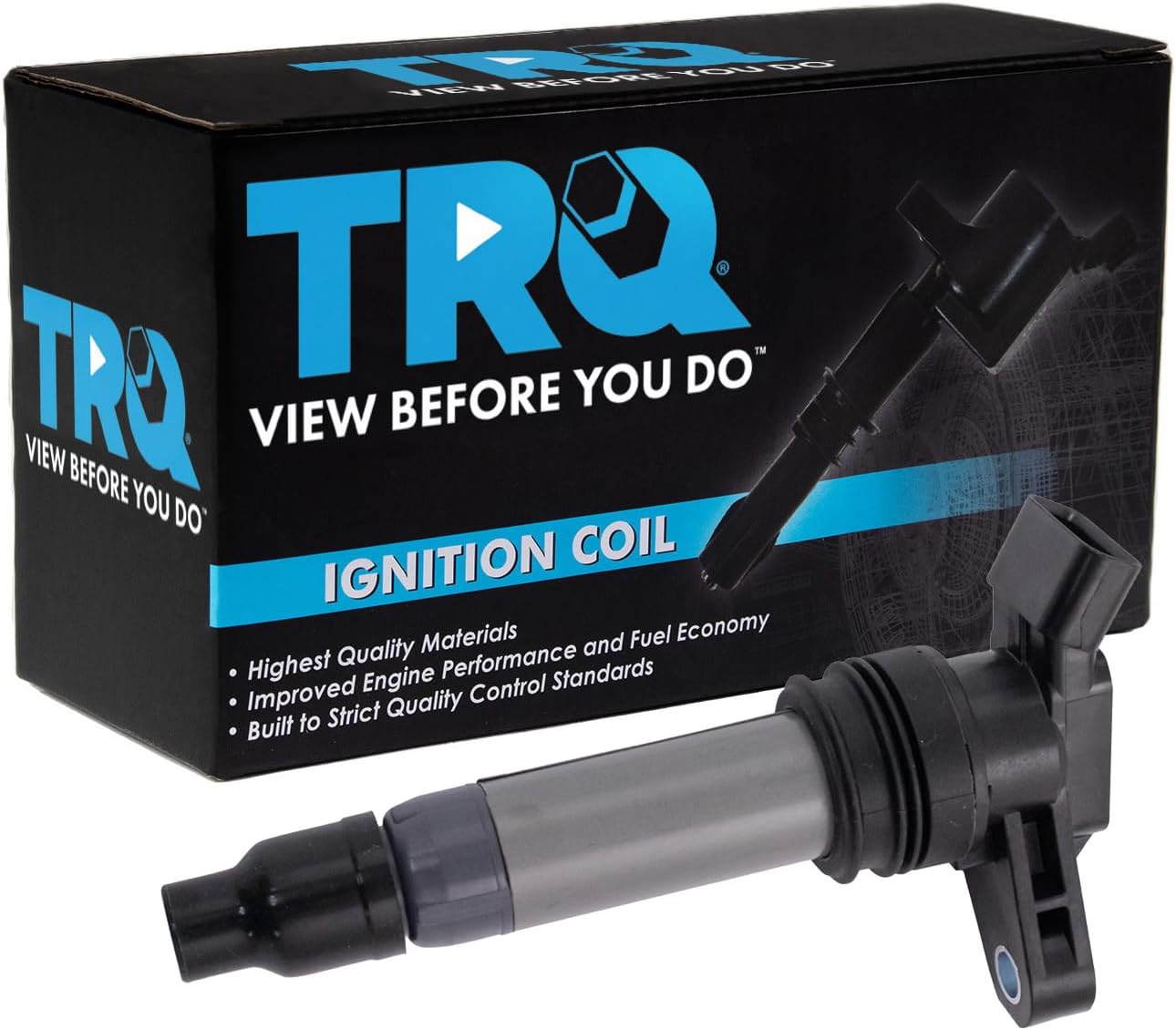 TRQ Ignition Coil Compatible with 2008-2012 Land Rover LR2 2011-2016 Volvo S60 2007-2015 S80 2015-2016 V60 2008-2010 V70 2010-2016 XC60 2008-2015 XC70 2007-2014 XC90