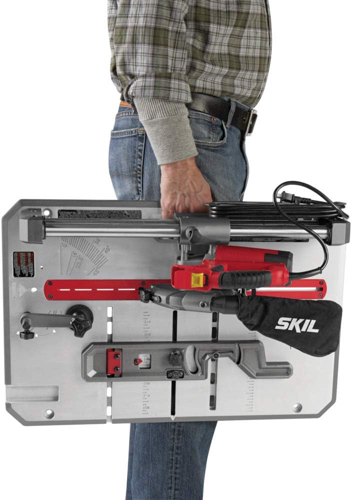 SKIL 3601-02 Flooring Saw with 36T Contractor Blade, Red and black