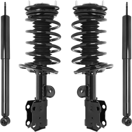 COMPLETESTRUTS - Front Complete Strut Assemblies & Rear Shocks Absorbers Replacement for 2010-2014 Toyota Prius - Set of 4