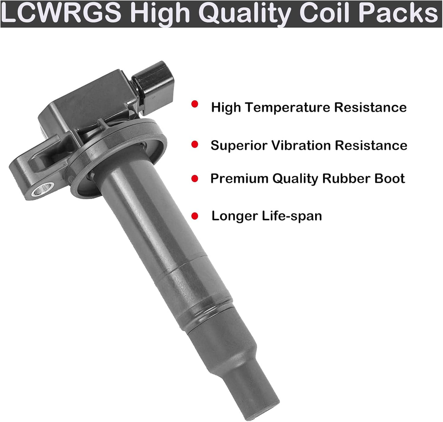 Set of 4 Coil Pack and Spark Plugs 1.5L L4 Toyota Prius Echo Yaris Scion XA XB 2001 2002 2003 2004 2005 2006 2007 2008 2009 Ignition Coil & Spark Plugs Combo Replaces# UF316
